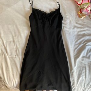Vintage black sweetheart mini dress